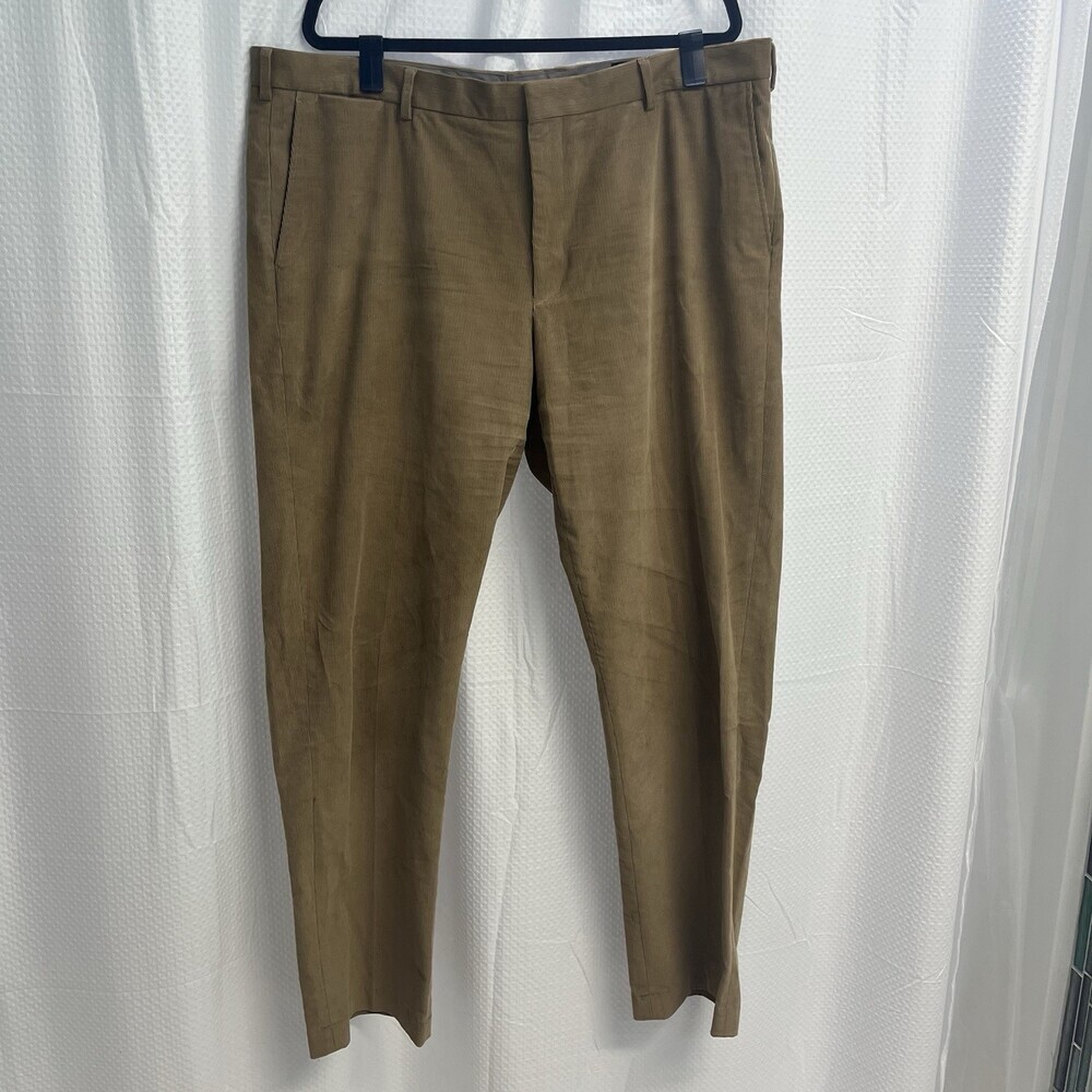 Lands End Men’s Tan Corduroy Traditional Fit‎ Pants 42 Preppy Casual Classic
